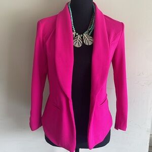 Bar III Bright pink blazer